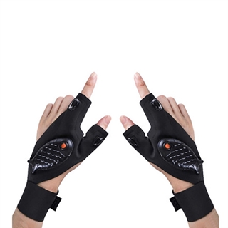 LED handsker med hvidt lys - Genopladelig